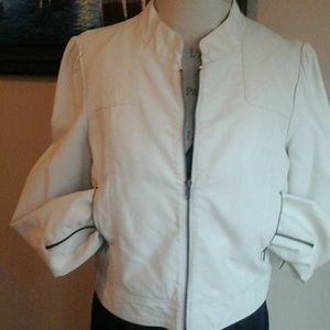 Black Rivet Faux Leather Jacket